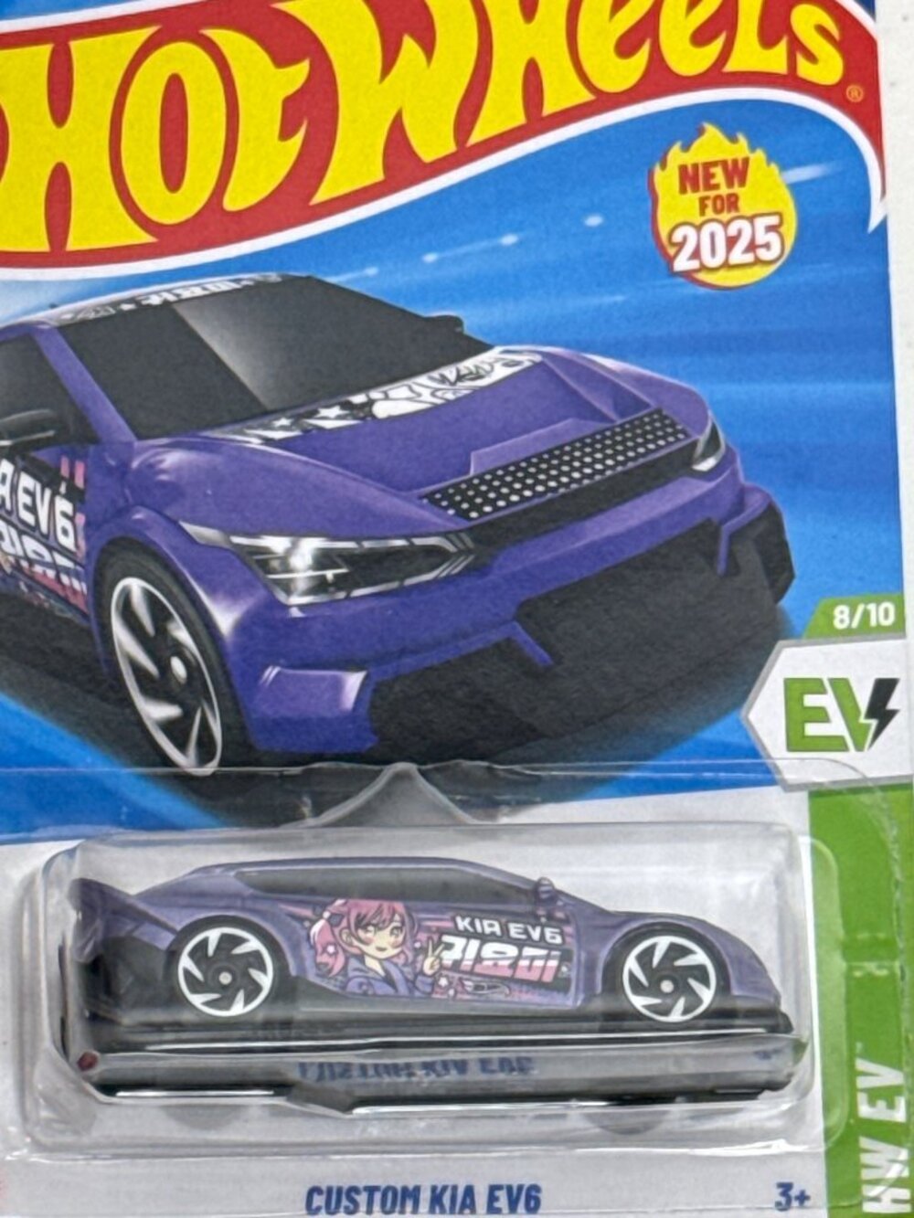 Hot Wheels Custom Kia EV6 HW EV Purple Electric Car 1:64 New - Picture 3 of 7